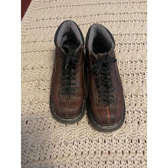Dr Martens AW004 Boots Men Sz 7 Brown Leather PC03C 9793 Lace-Up Ankle Boots Doc - Picture 12 of 15